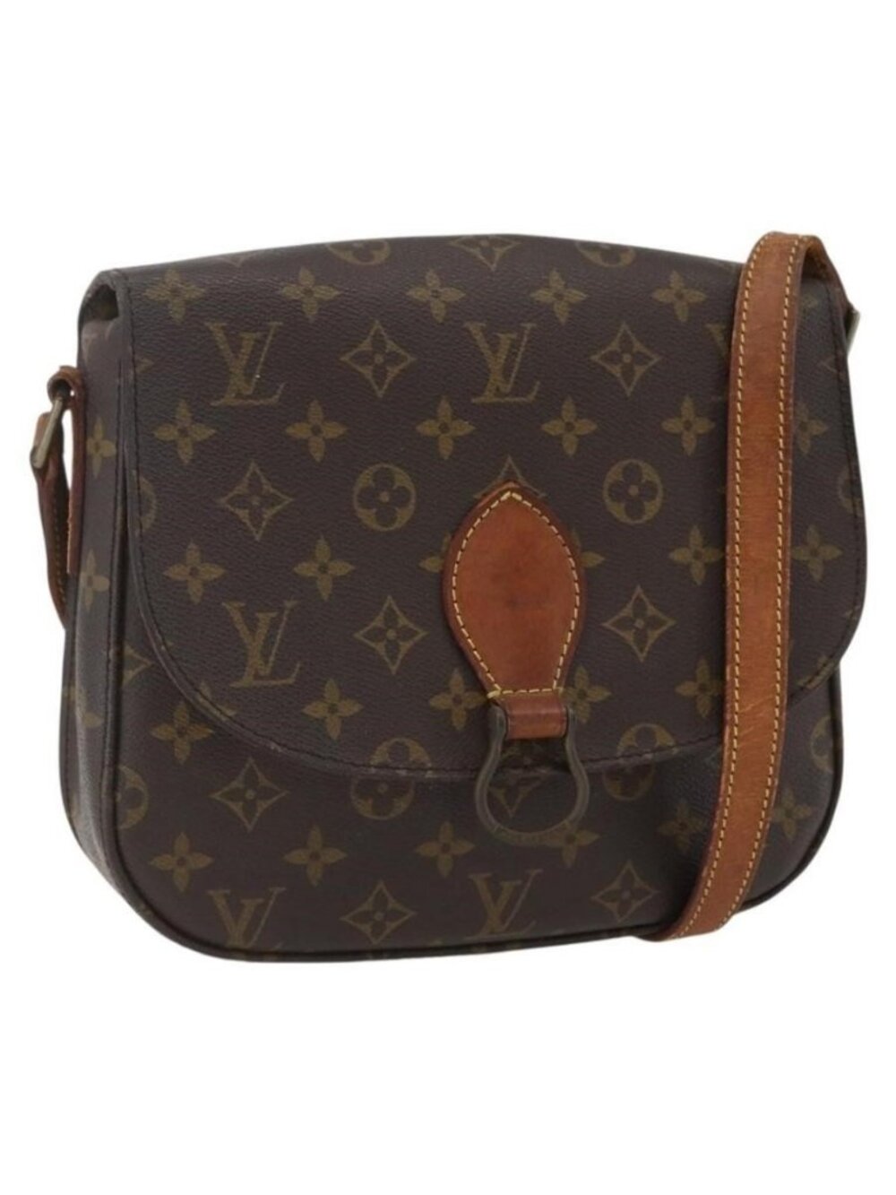 Authentic LOUIS VUITTON Monogram Saint Cloud GM Shoulder Bag M51242 LV